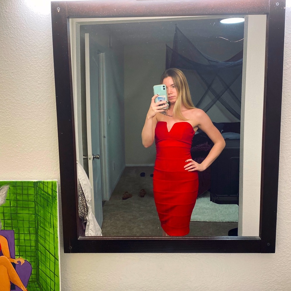 Red dress